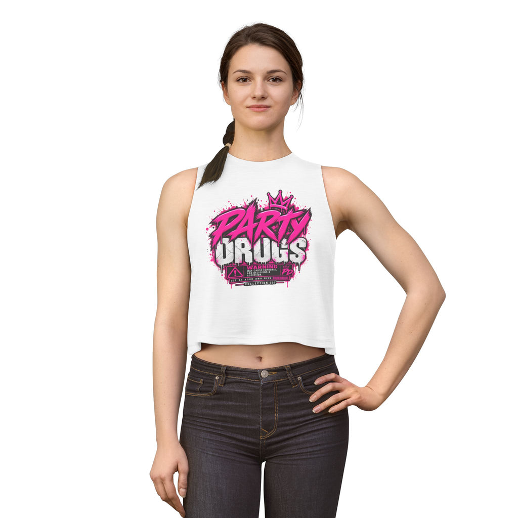 PARTY DRUGS™ Women's Crop Tank — Collection 001