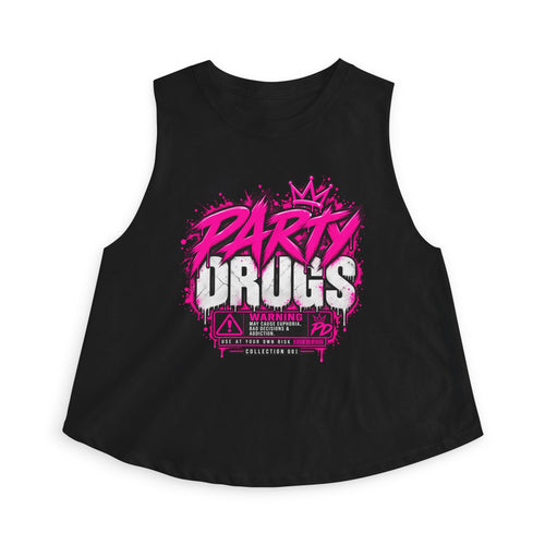 PARTY DRUGS™ Women's Crop Tank — Collection 001