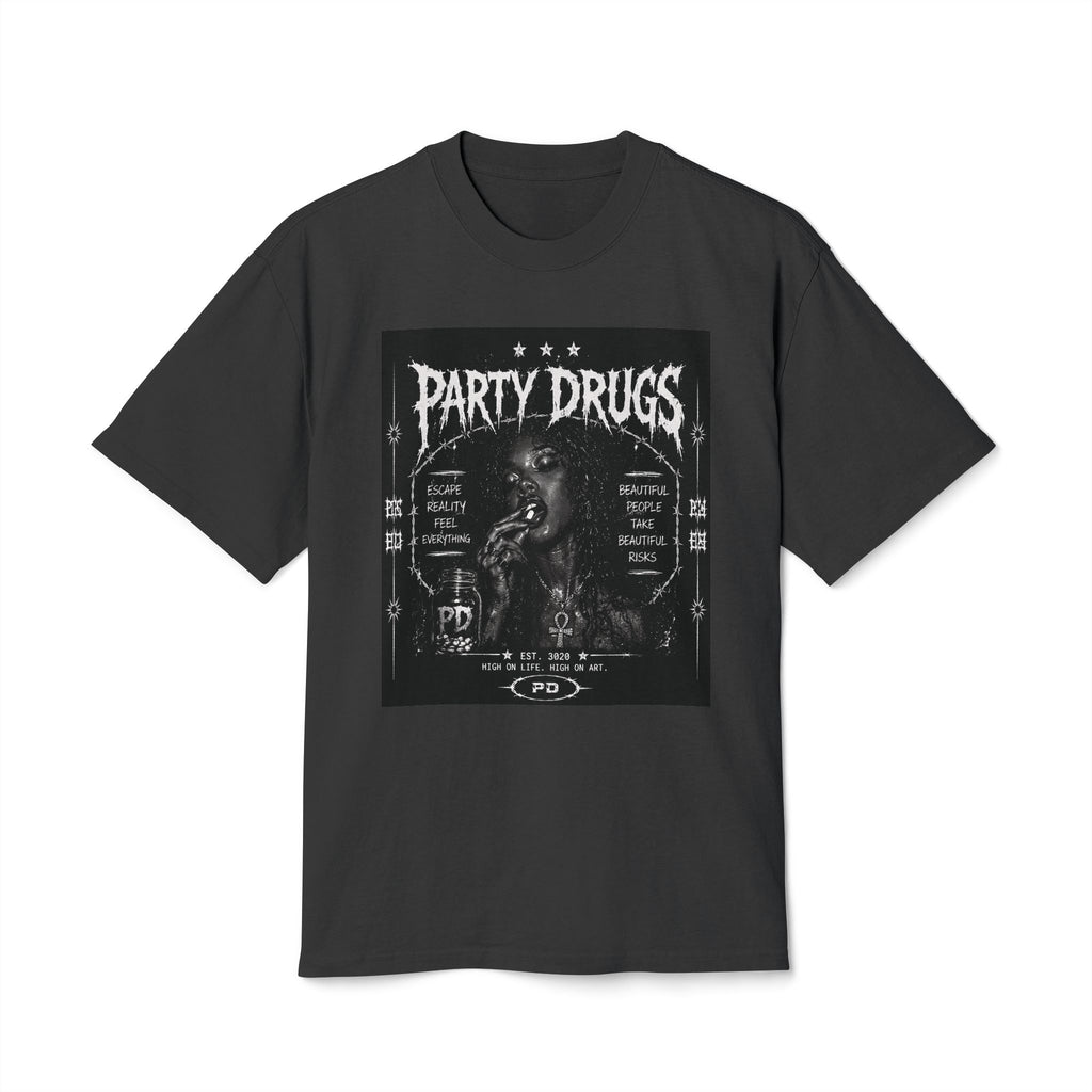 PARTY DRUGS™ Heavyweight Graphic Tee — Collection 001