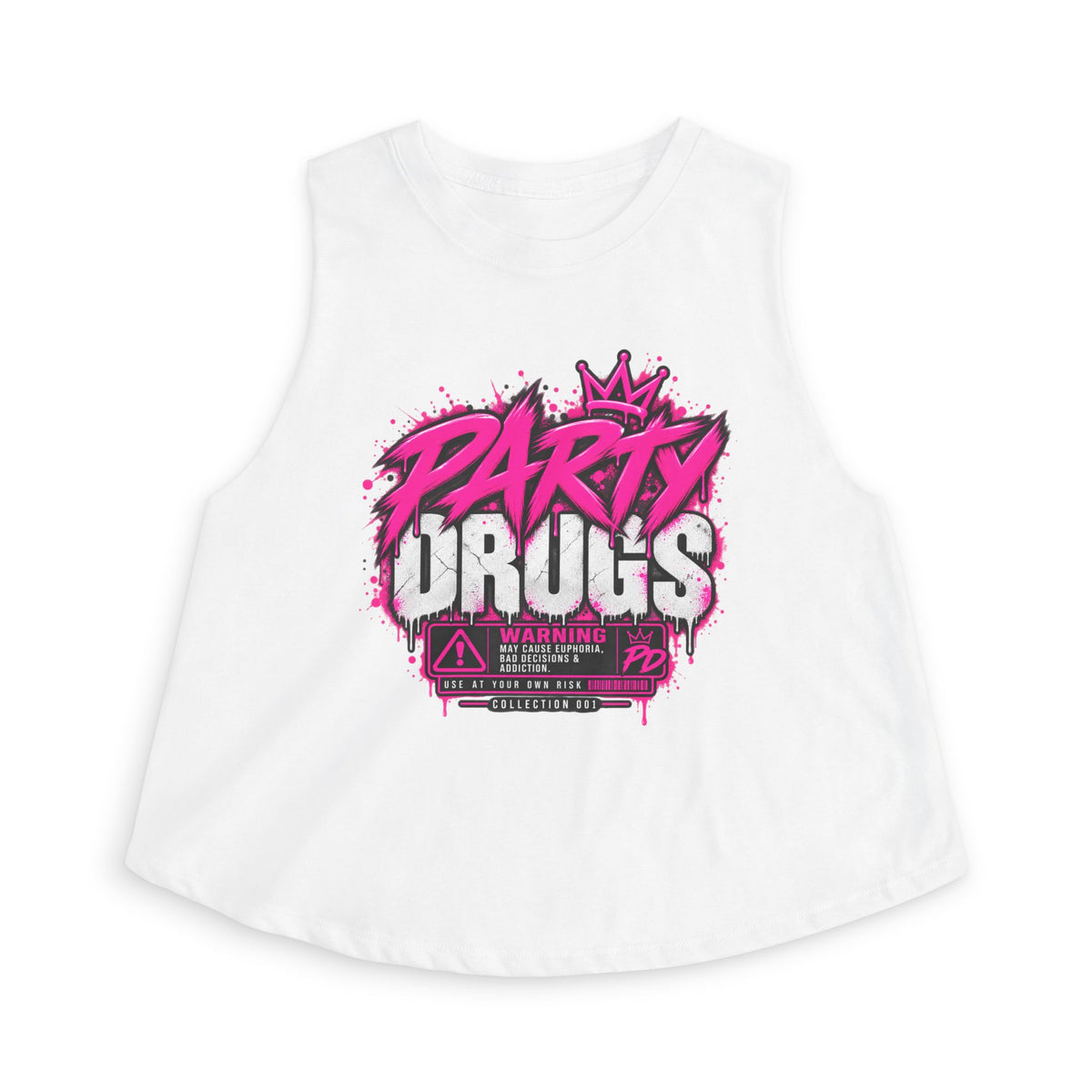 PARTY DRUGS™ Women's Crop Tank — Collection 001