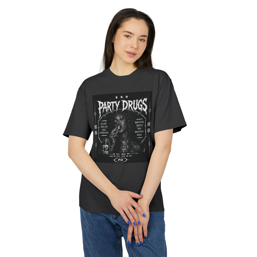 PARTY DRUGS™ Heavyweight Graphic Tee — Collection 001