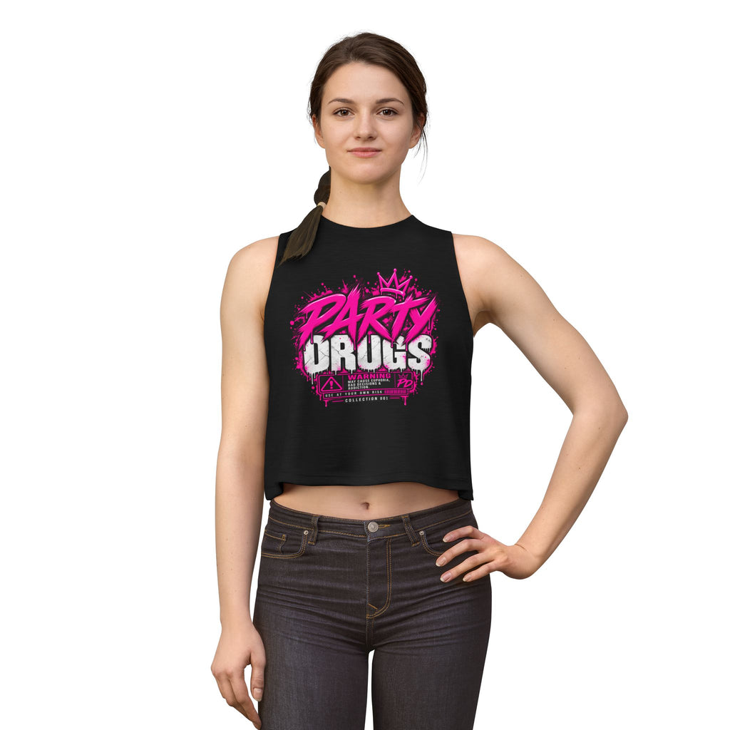 PARTY DRUGS™ Women's Crop Tank — Collection 001