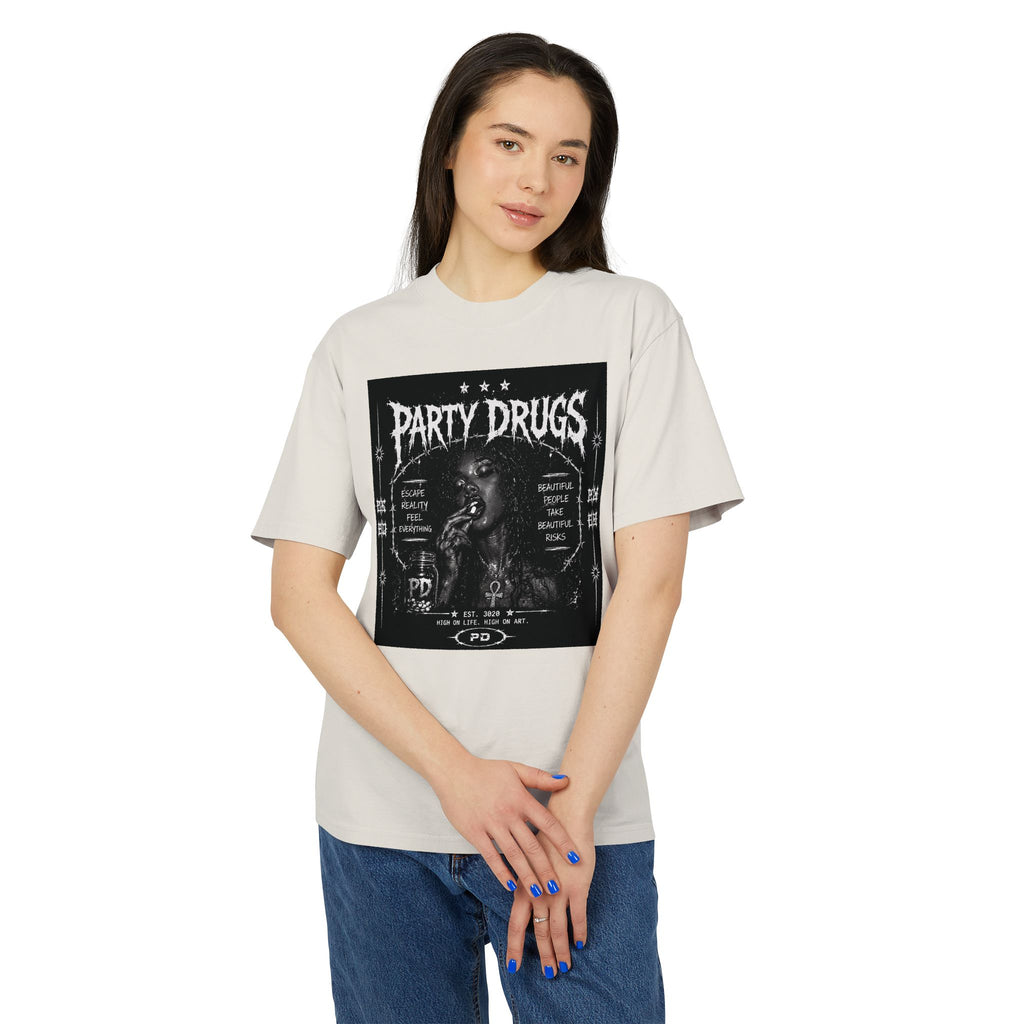 PARTY DRUGS™ Heavyweight Graphic Tee — Collection 001
